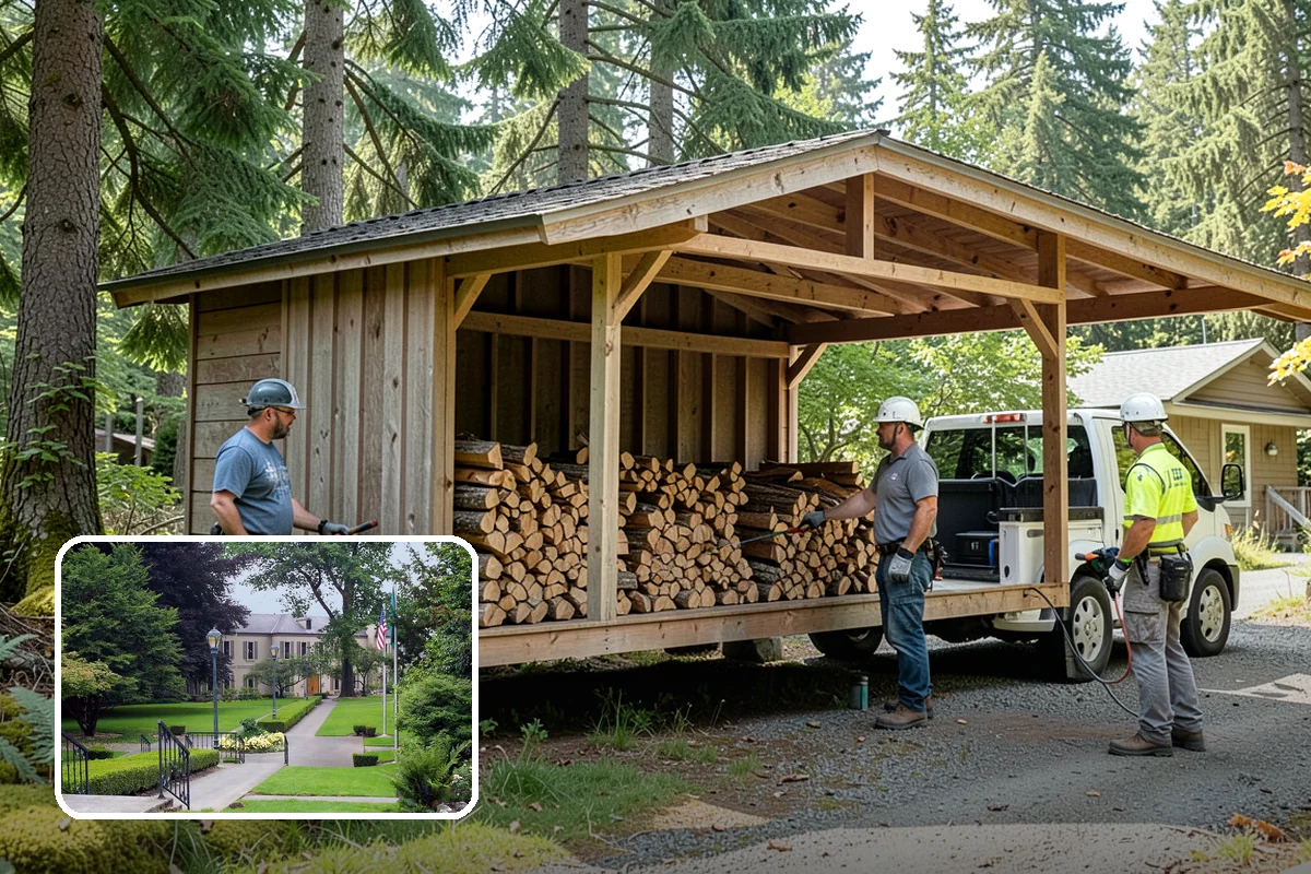 Tree Removal for Firewood in Woodinville, King County, WA - Turns removal waste into usable firewood