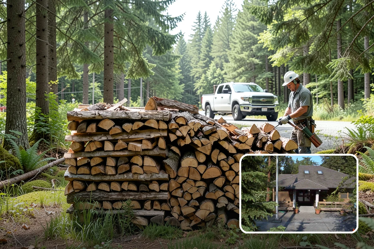 Tree Removal for Firewood in Yarrow Point, King County, WA - Turns removal waste into usable firewood