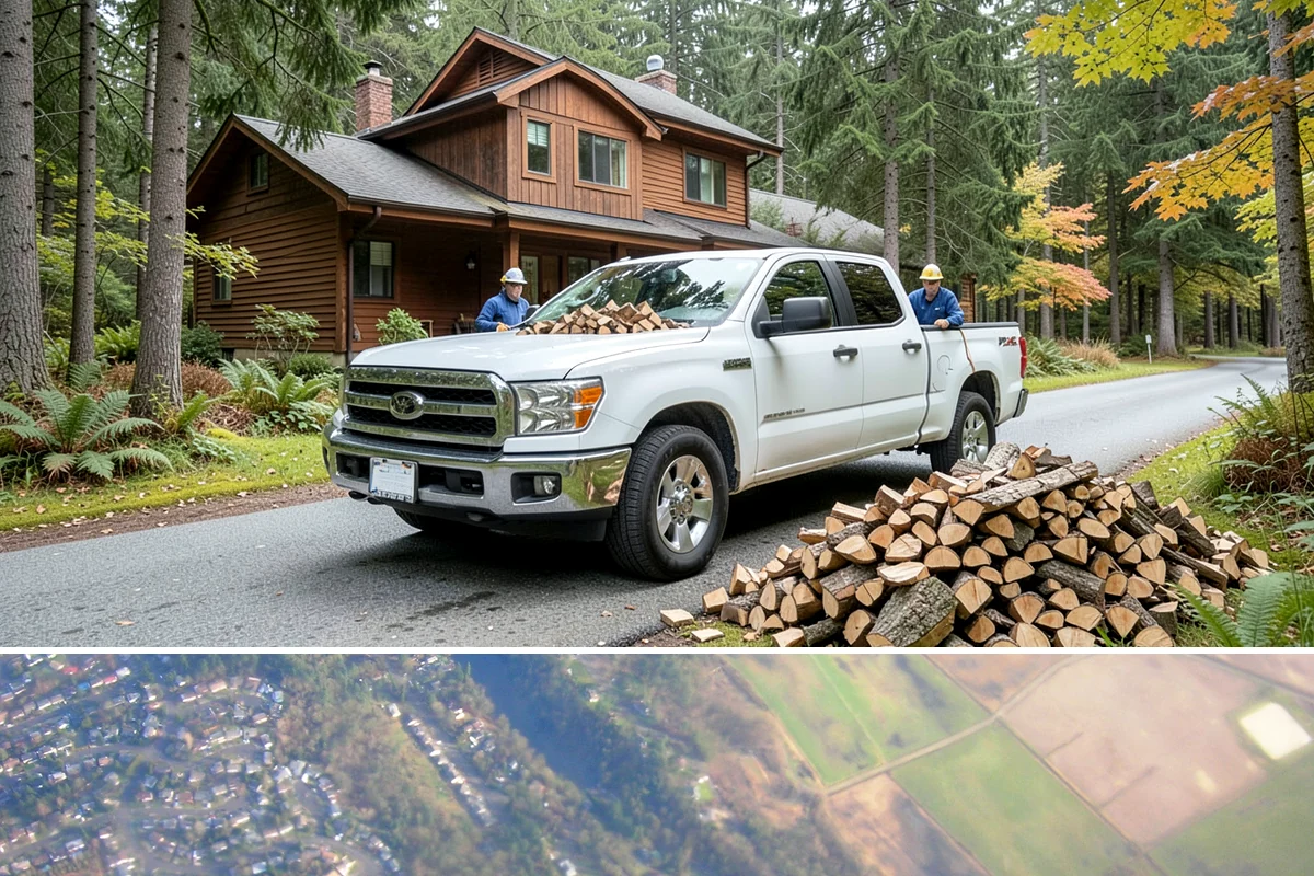 Truckload Firewood in Algona, King County, WA - Schedule a truckload in late summer to lock in supply and pricing before winter surges.