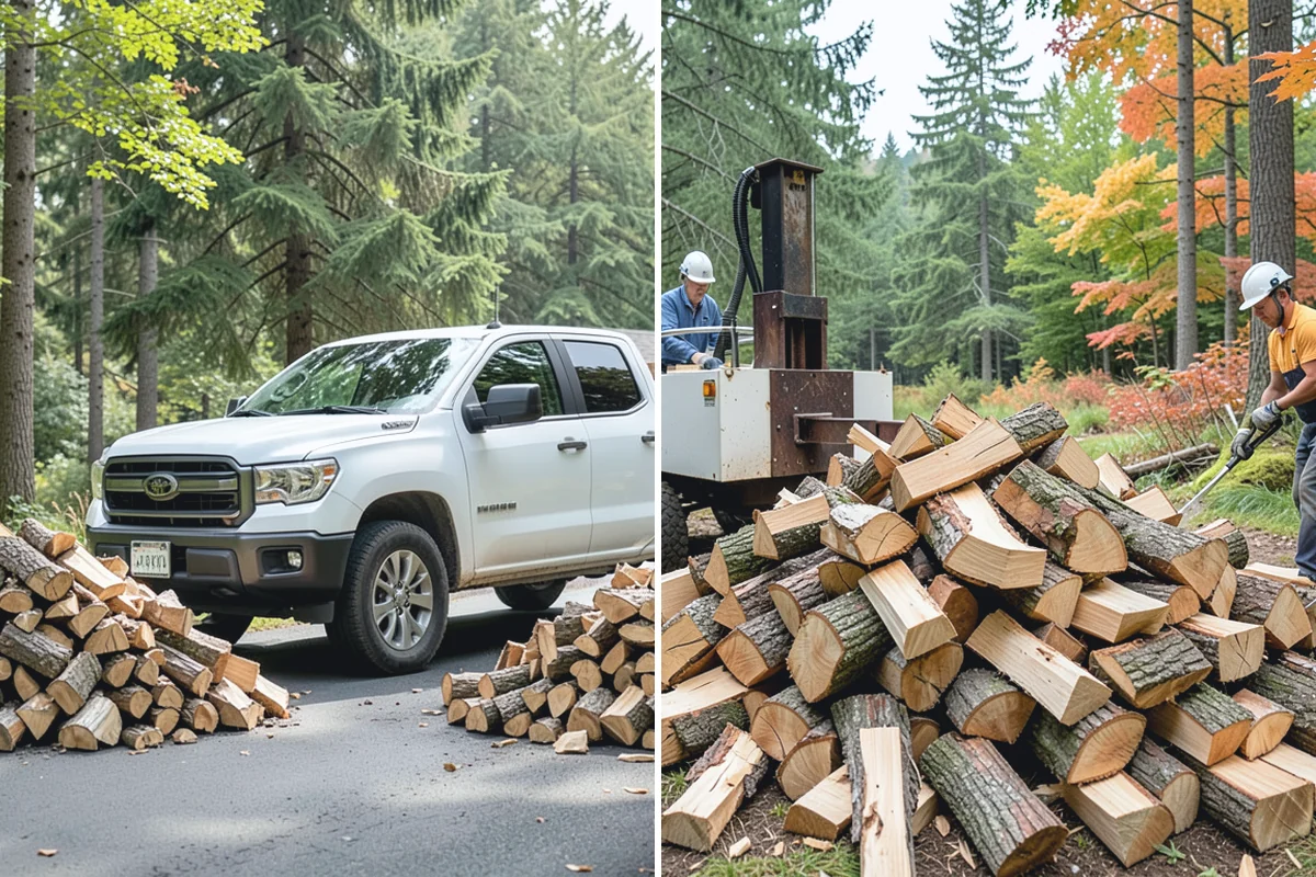 Truckload Firewood in Beaux Arts Village, King County, WA - Discuss your truckload needs and access