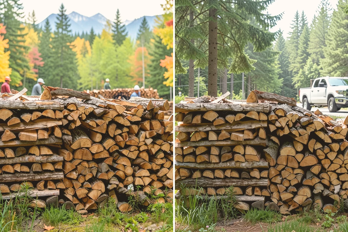 Truckload Firewood in Bellevue, King County, WA - Discuss your truckload needs and access