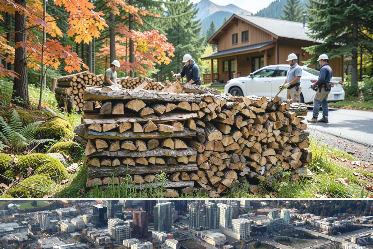 Truckload Firewood in Bellevue, King County, WA - Schedule a truckload in late summer to lock in supply and pricing before winter surges.