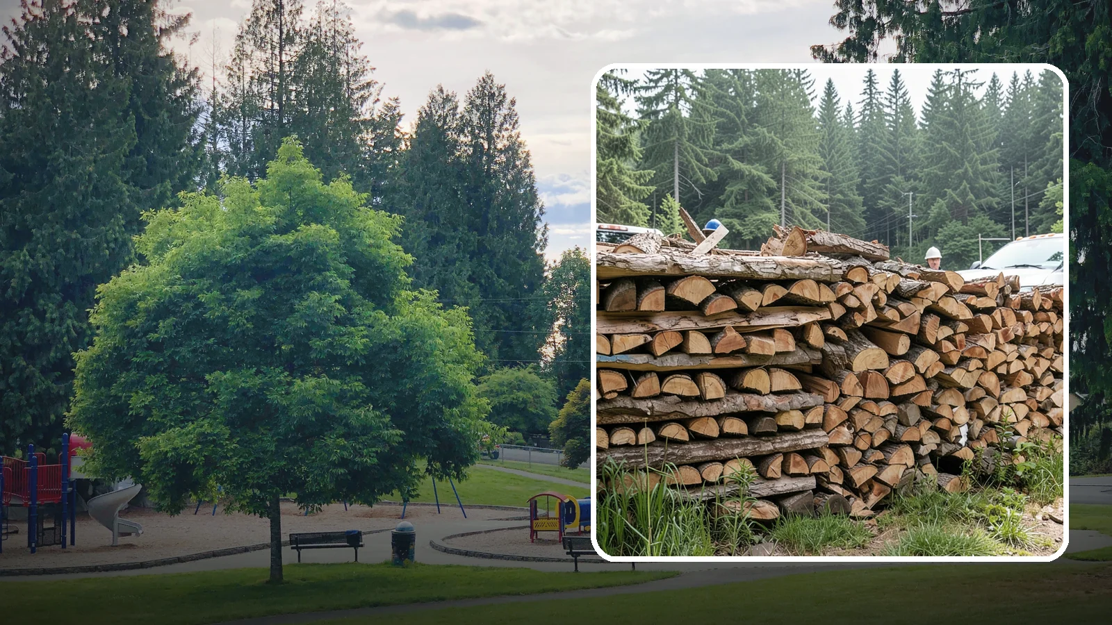 Truckload Firewood in Bonney Lake, Pierce County, WA - A full truckload of firewood delivered in bulk for heavy burners and larger properties.