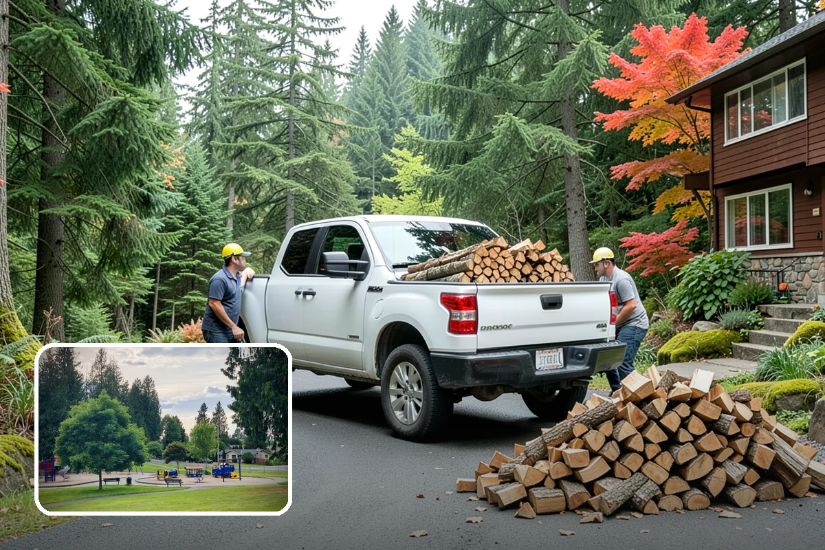 Truckload Firewood in Bonney Lake, Pierce County, WA - Maximum volume in a single efficient delivery