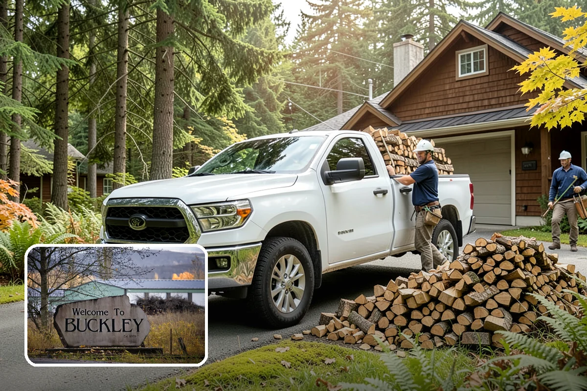 Truckload Firewood in Buckley, Pierce County, WA - Maximum volume in a single efficient delivery