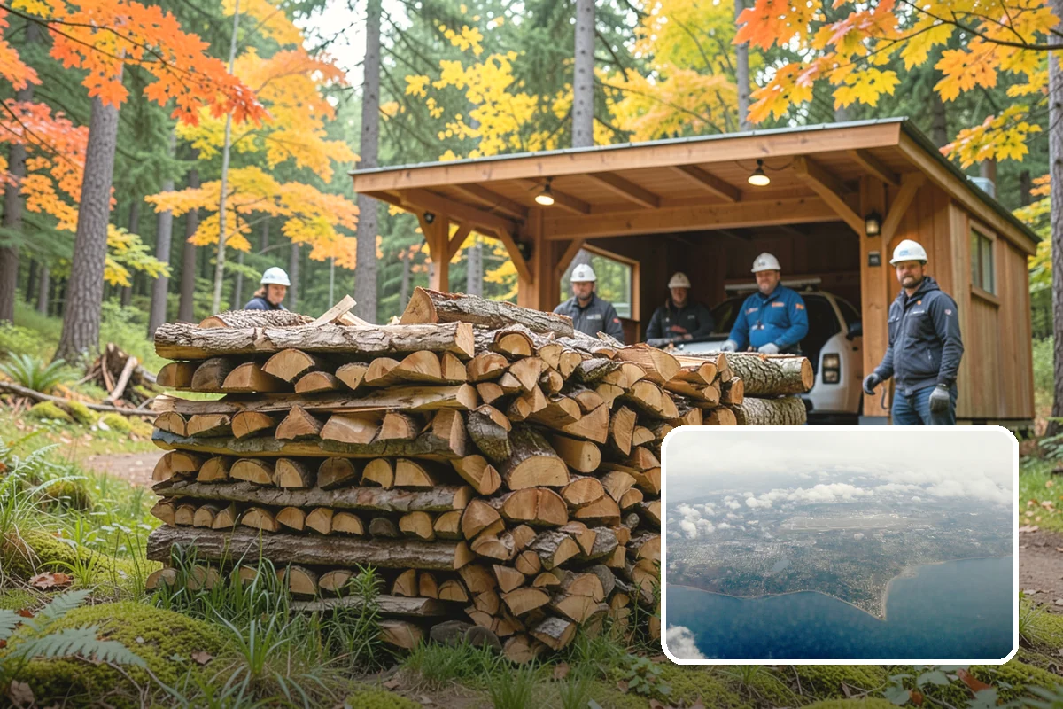 Truckload Firewood in Burien, King County, WA - Maximum volume in a single efficient delivery