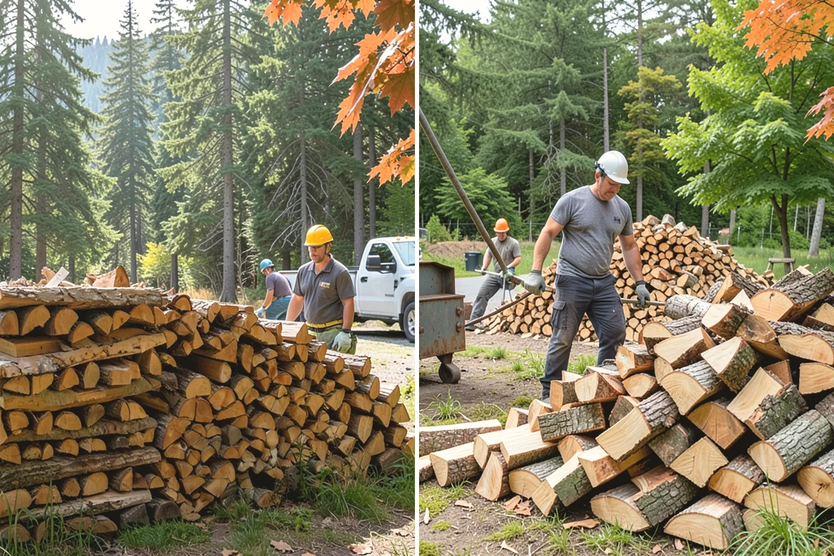 Truckload Firewood in Carbonado, Pierce County, WA - Discuss your truckload needs and access
