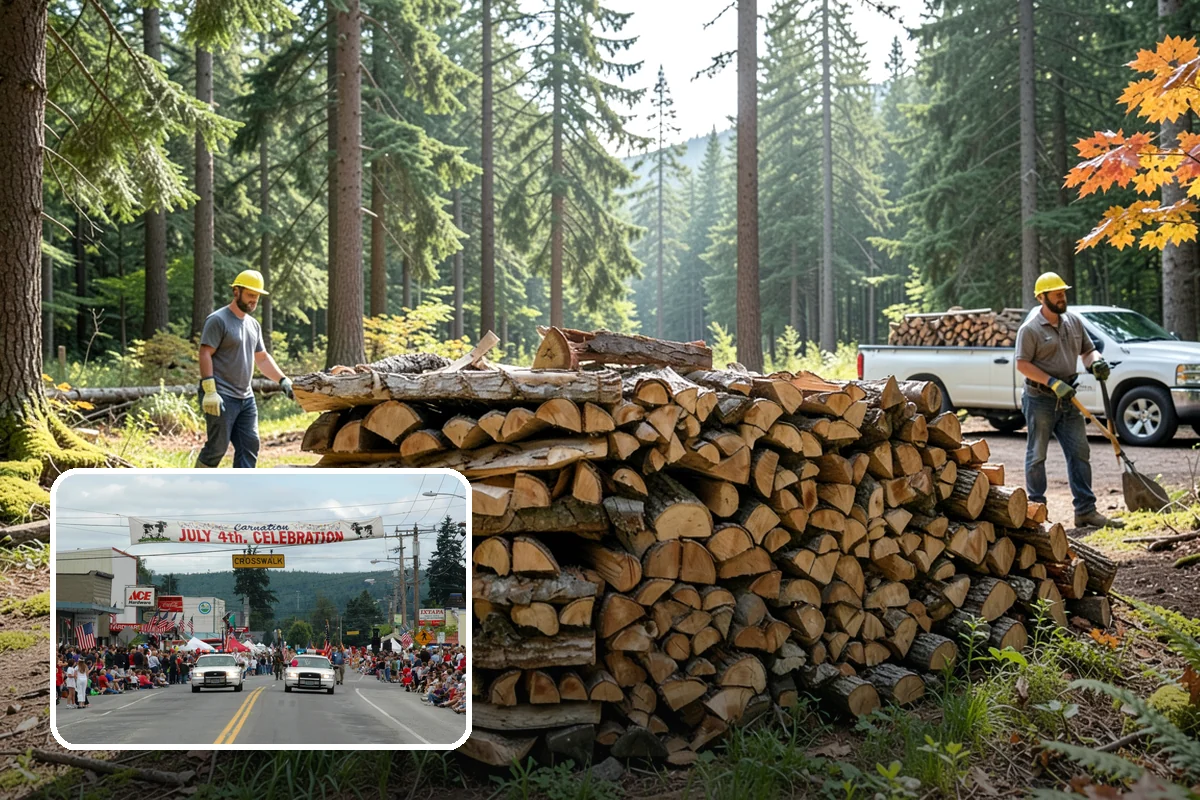 Truckload Firewood in Carnation, King County, WA - Maximum volume in a single efficient delivery
