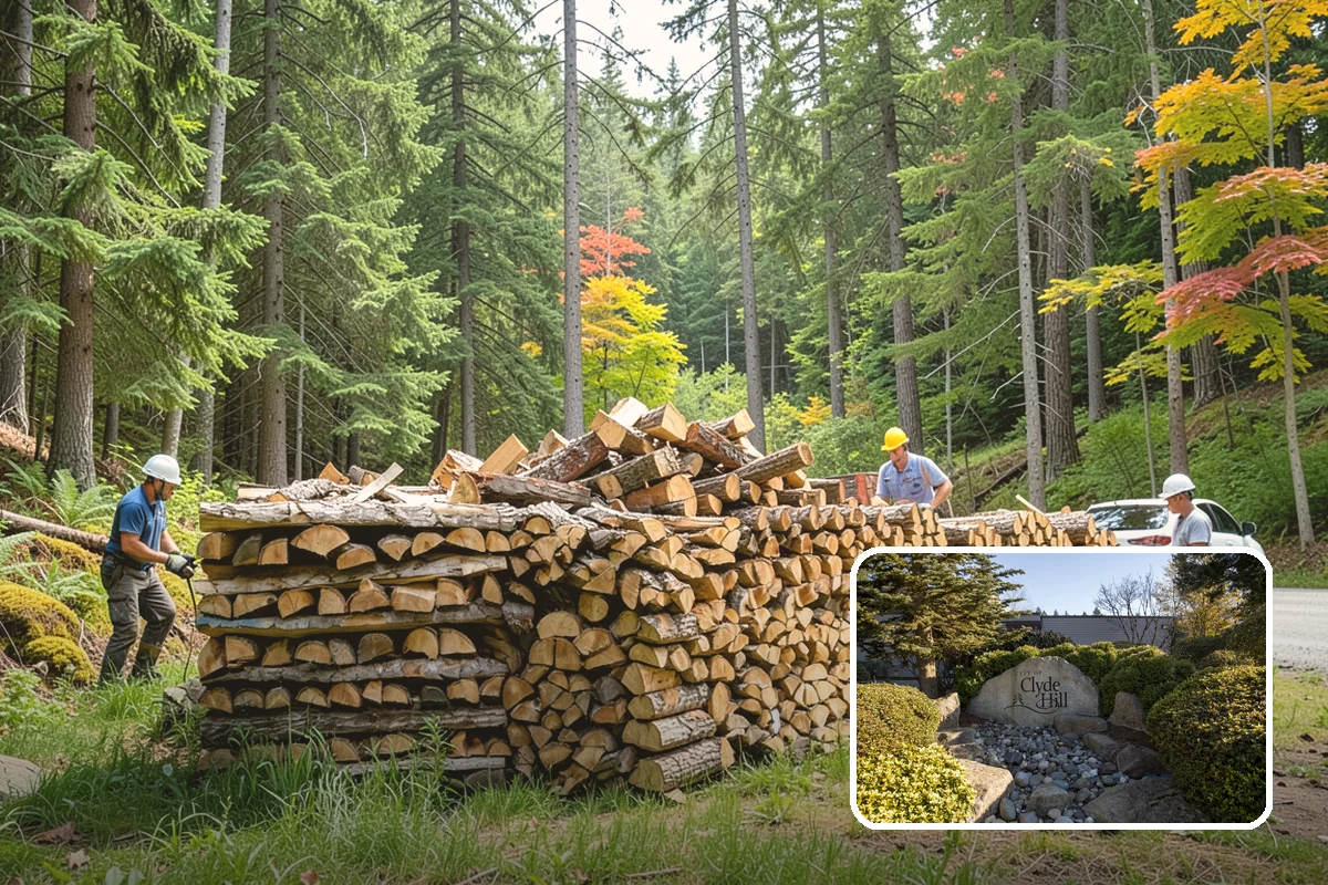 Truckload Firewood in Clyde Hill, King County, WA - Maximum volume in a single efficient delivery