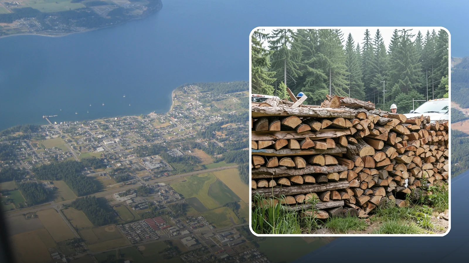 Truckload Firewood in Coupeville, Island County, WA - A full truckload of firewood delivered in bulk for heavy burners and larger properties.