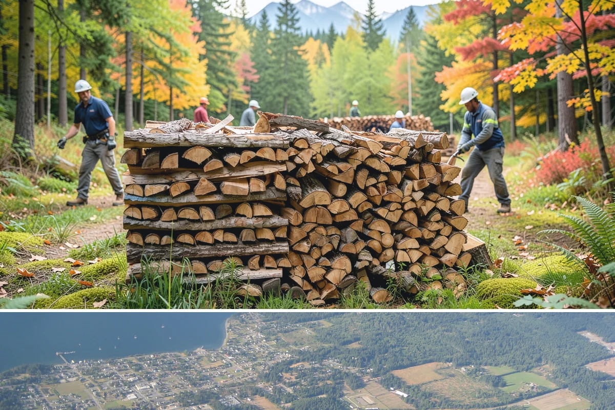 Truckload Firewood in Coupeville, Island County, WA - Schedule a truckload in late summer to lock in supply and pricing before winter surges.