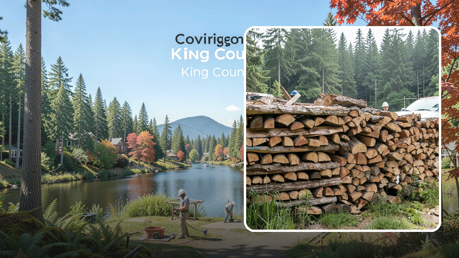 Truckload Firewood in Covington, King County, WA - A full truckload of firewood delivered in bulk for heavy burners and larger properties.