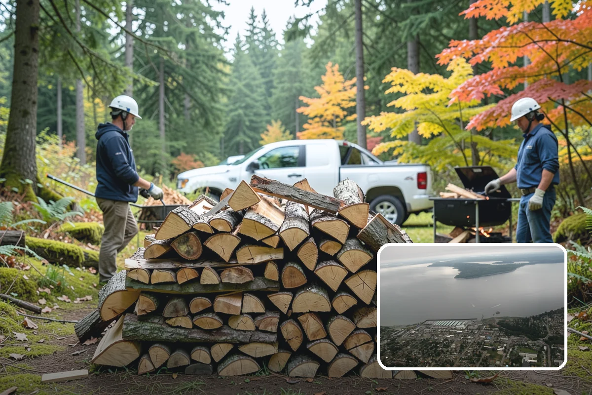Truckload Firewood in Des Moines, King County, WA - Maximum volume in a single efficient delivery