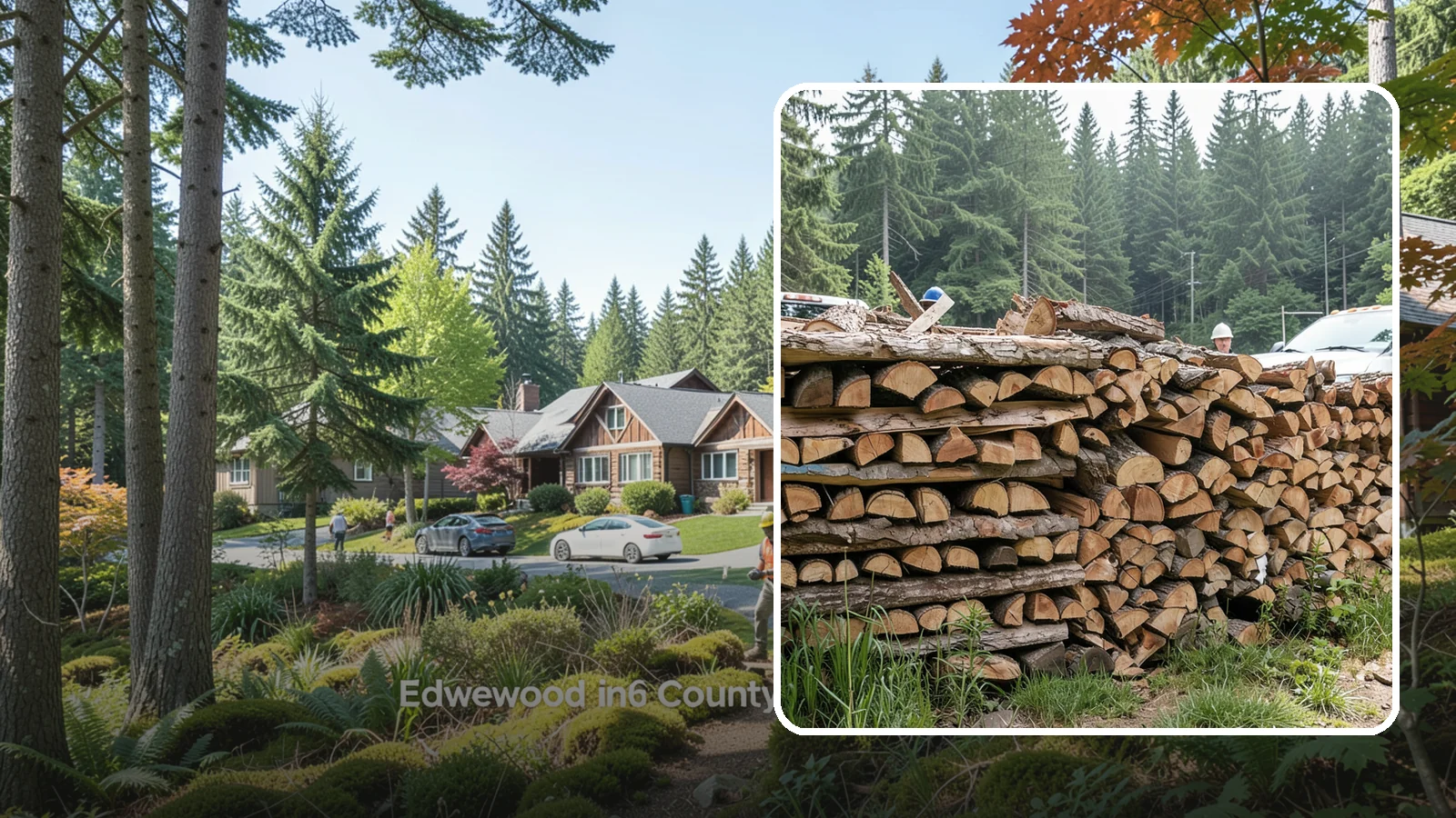 Truckload Firewood in Edgewood, Pierce County, WA - A full truckload of firewood delivered in bulk for heavy burners and larger properties.
