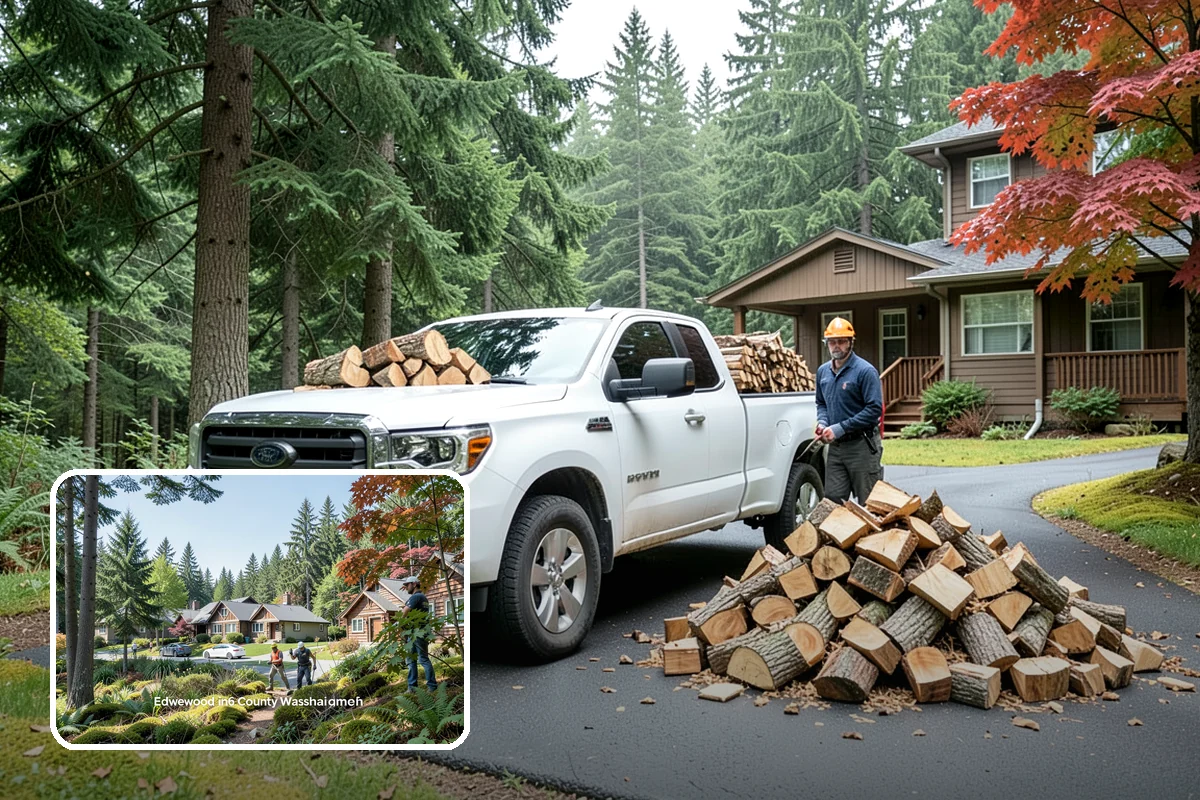 Truckload Firewood in Edgewood, Pierce County, WA - Maximum volume in a single efficient delivery