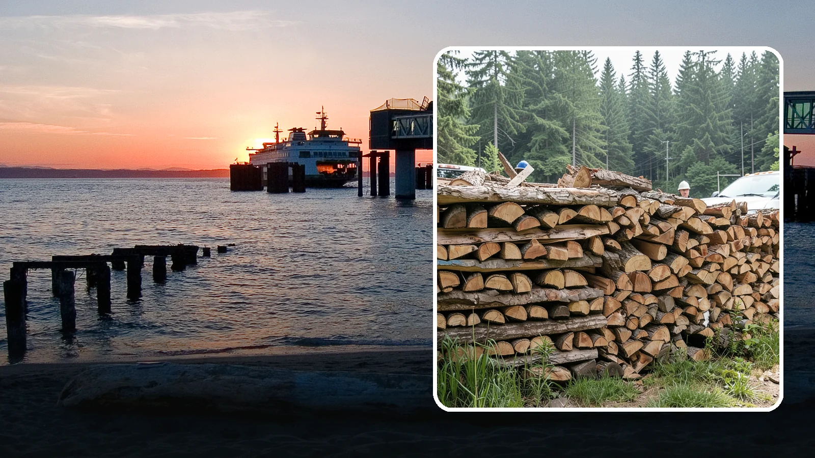 Truckload Firewood in Edmonds, Snohomish County, WA - A full truckload of firewood delivered in bulk for heavy burners and larger properties.