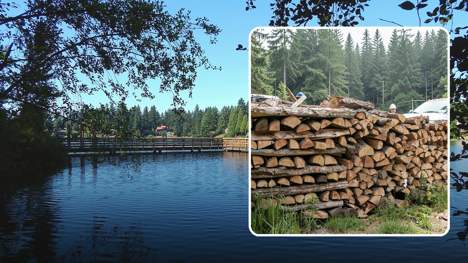Truckload Firewood in Federal Way, King County, WA - A full truckload of firewood delivered in bulk for heavy burners and larger properties.