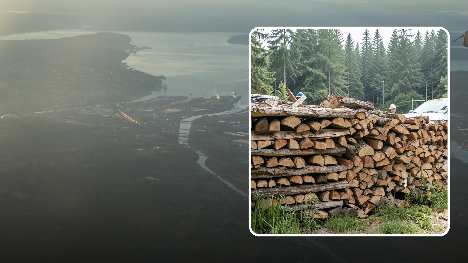 Truckload Firewood in Fife, Pierce County, WA - A full truckload of firewood delivered in bulk for heavy burners and larger properties.