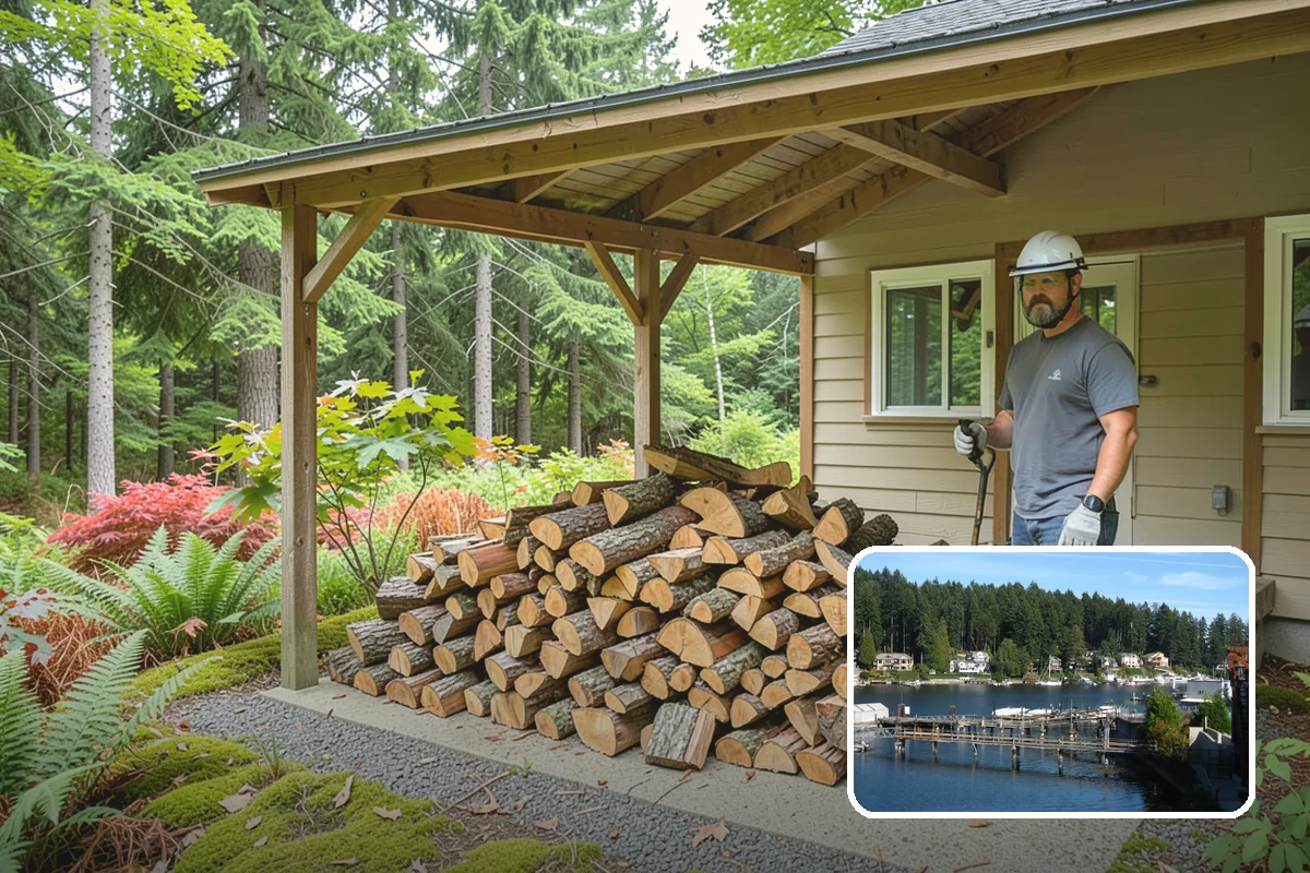 Truckload Firewood in Gig Harbor, Pierce County, WA - Maximum volume in a single efficient delivery