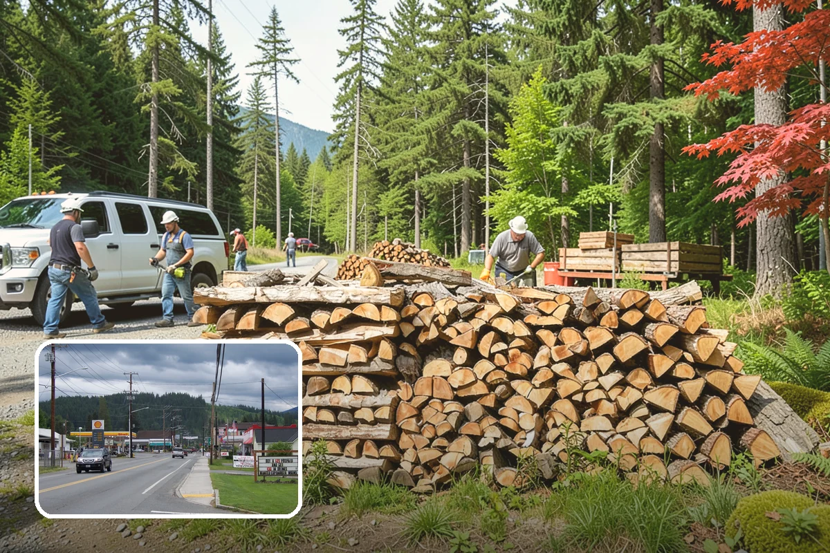 Truckload Firewood in Granite Falls, Snohomish County, WA - Maximum volume in a single efficient delivery