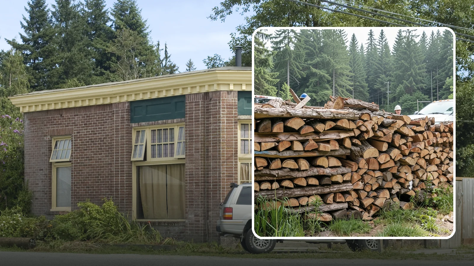 Truckload Firewood in Hamilton, Skagit County, WA - A full truckload of firewood delivered in bulk for heavy burners and larger properties.
