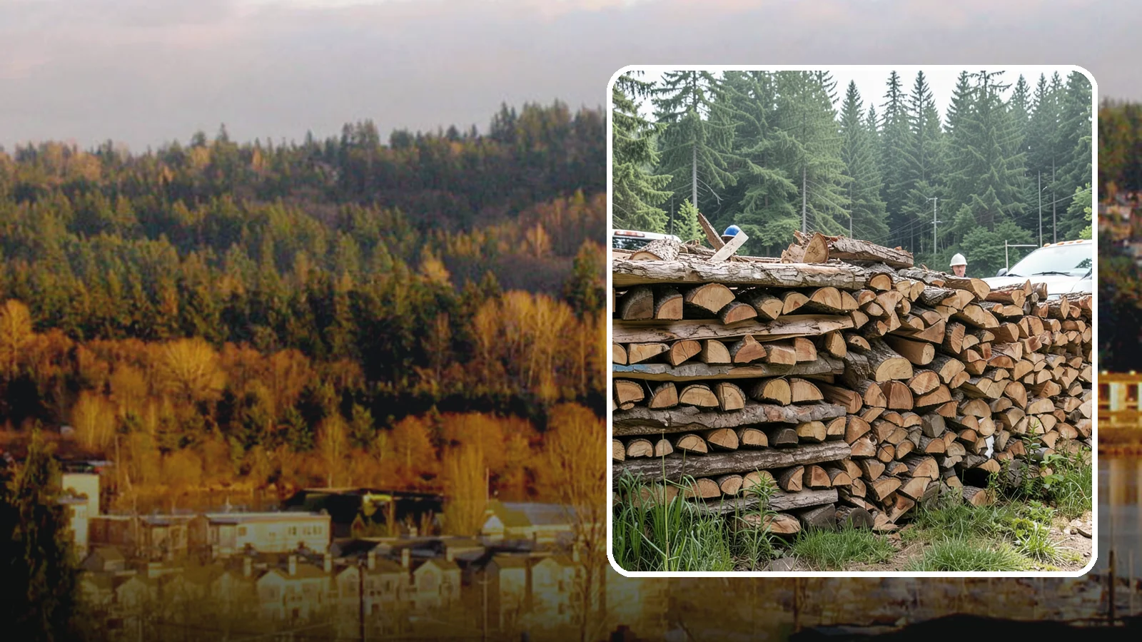 Truckload Firewood in Kenmore, King County, WA - A full truckload of firewood delivered in bulk for heavy burners and larger properties.
