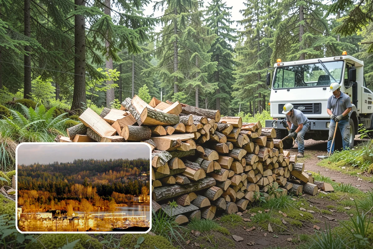 Truckload Firewood in Kenmore, King County, WA - Maximum volume in a single efficient delivery