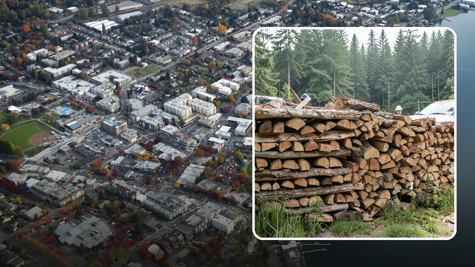 Truckload Firewood in Kirkland, King County, WA - A full truckload of firewood delivered in bulk for heavy burners and larger properties.