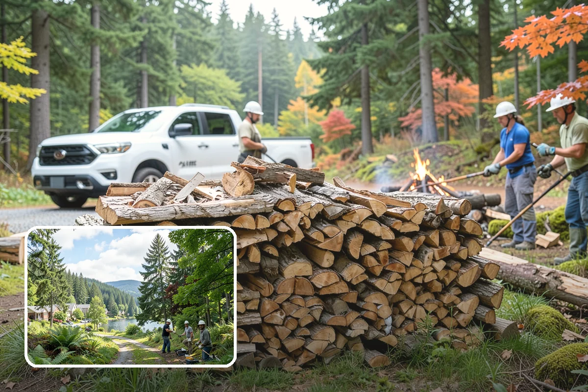 Truckload Firewood in Lake Forest Park, King County, WA - Maximum volume in a single efficient delivery