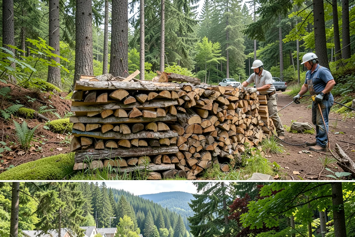 Truckload Firewood in Lake Forest Park, King County, WA - Schedule a truckload in late summer to lock in supply and pricing before winter surges.