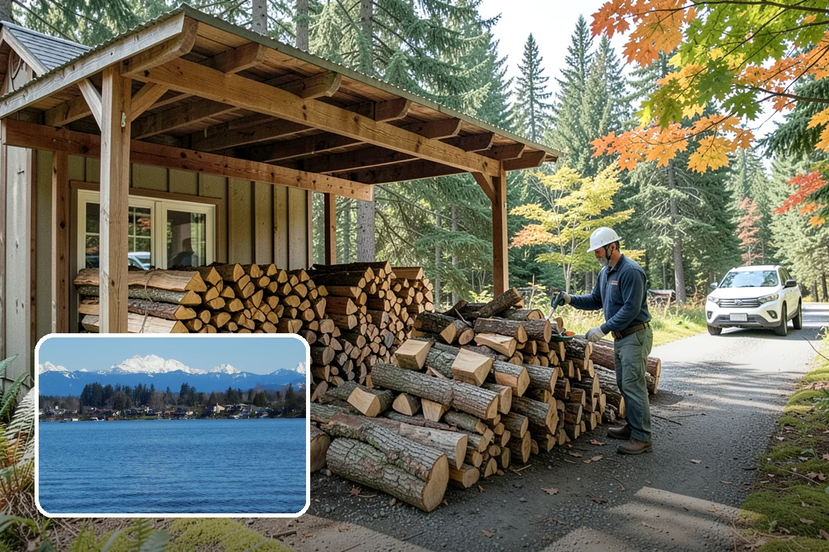Truckload Firewood in Lake Stevens, Snohomish County, WA - Maximum volume in a single efficient delivery