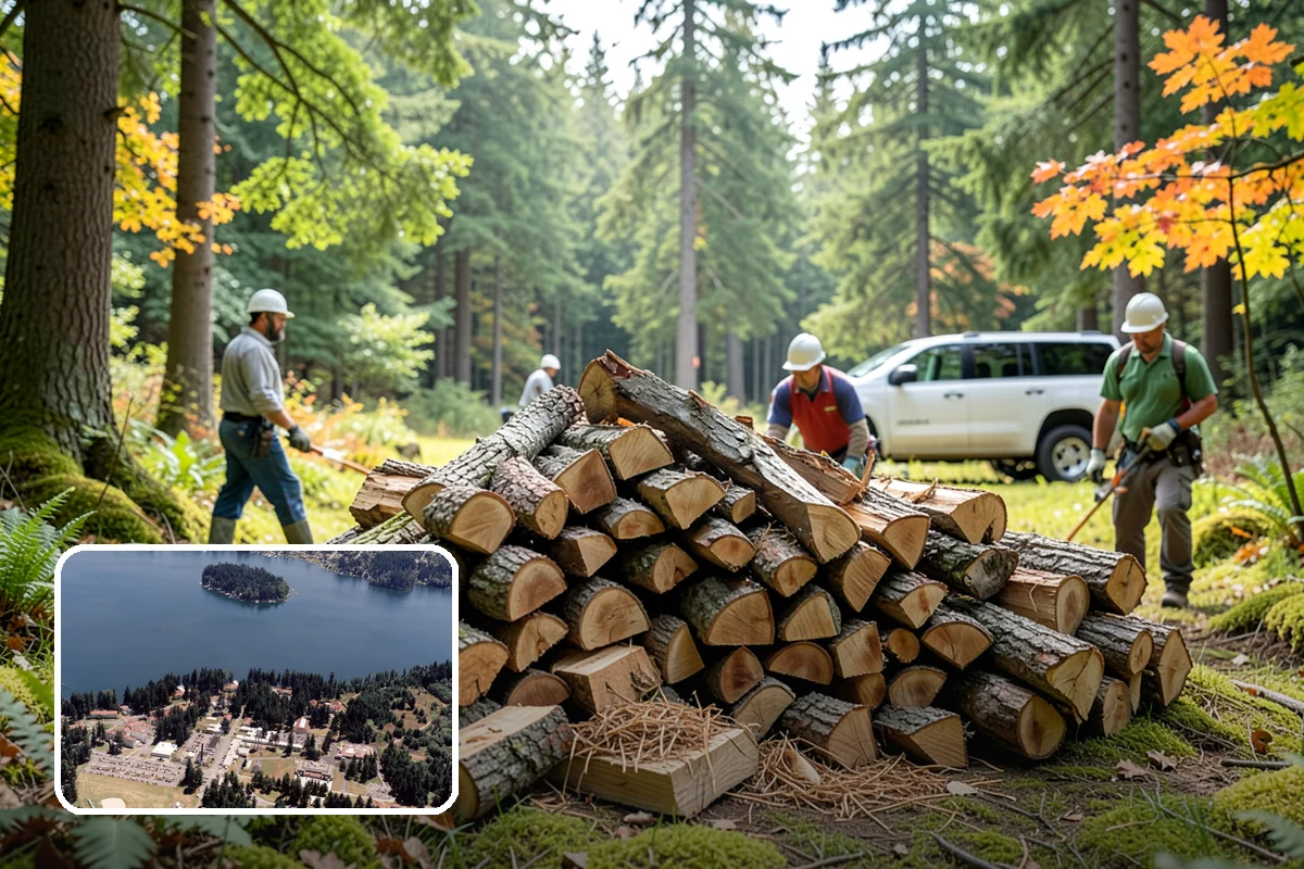 Truckload Firewood in Lakewood, Pierce County, WA - Maximum volume in a single efficient delivery
