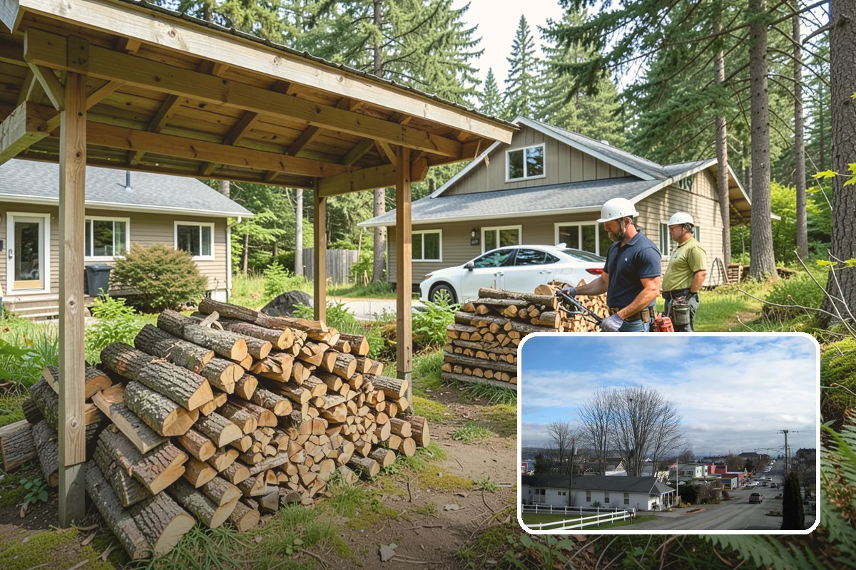 Truckload Firewood in Langley, Island County, WA - Maximum volume in a single efficient delivery