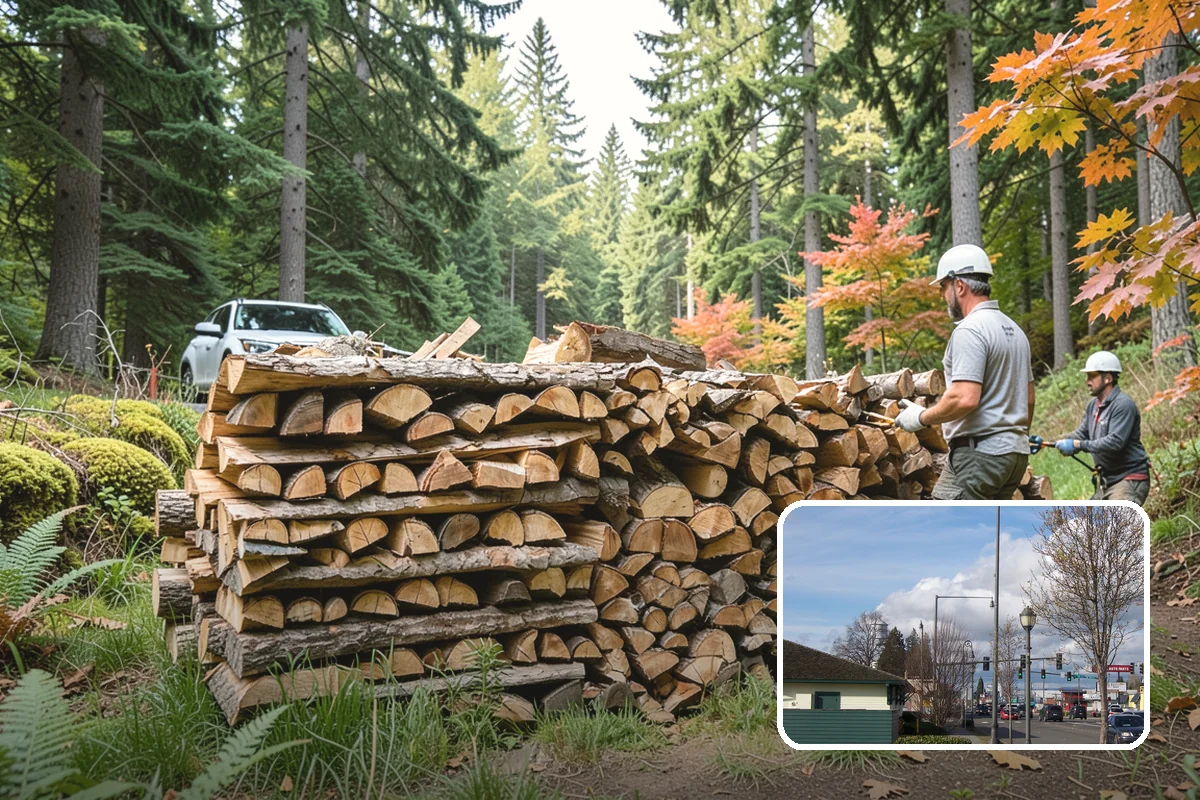 Truckload Firewood in Marysville, Snohomish County, WA - Maximum volume in a single efficient delivery