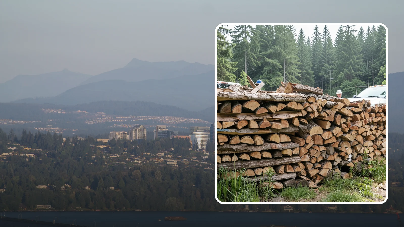 Truckload Firewood in Medina, King County, WA - A full truckload of firewood delivered in bulk for heavy burners and larger properties.