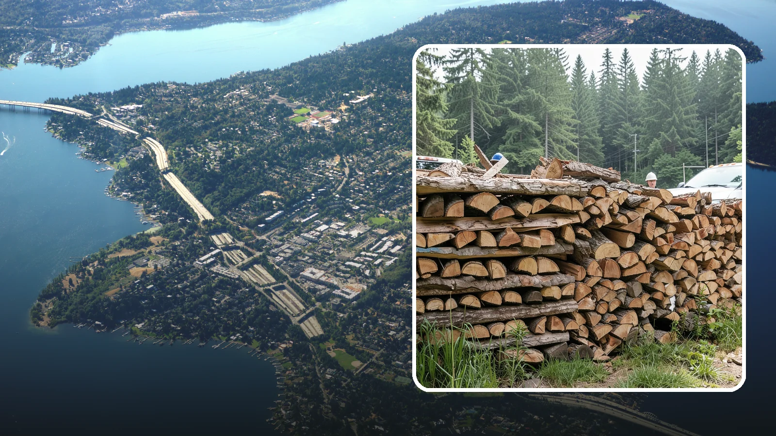 Truckload Firewood in Mercer Island, King County, WA - A full truckload of firewood delivered in bulk for heavy burners and larger properties.