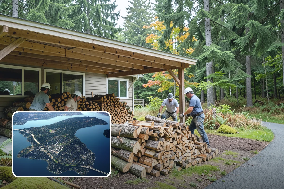 Truckload Firewood in Mercer Island, King County, WA - Maximum volume in a single efficient delivery