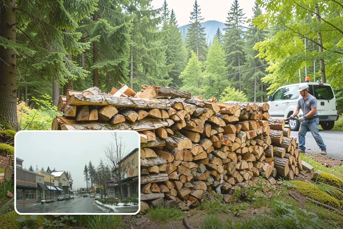 Truckload Firewood in Mill Creek, Snohomish County, WA - Maximum volume in a single efficient delivery