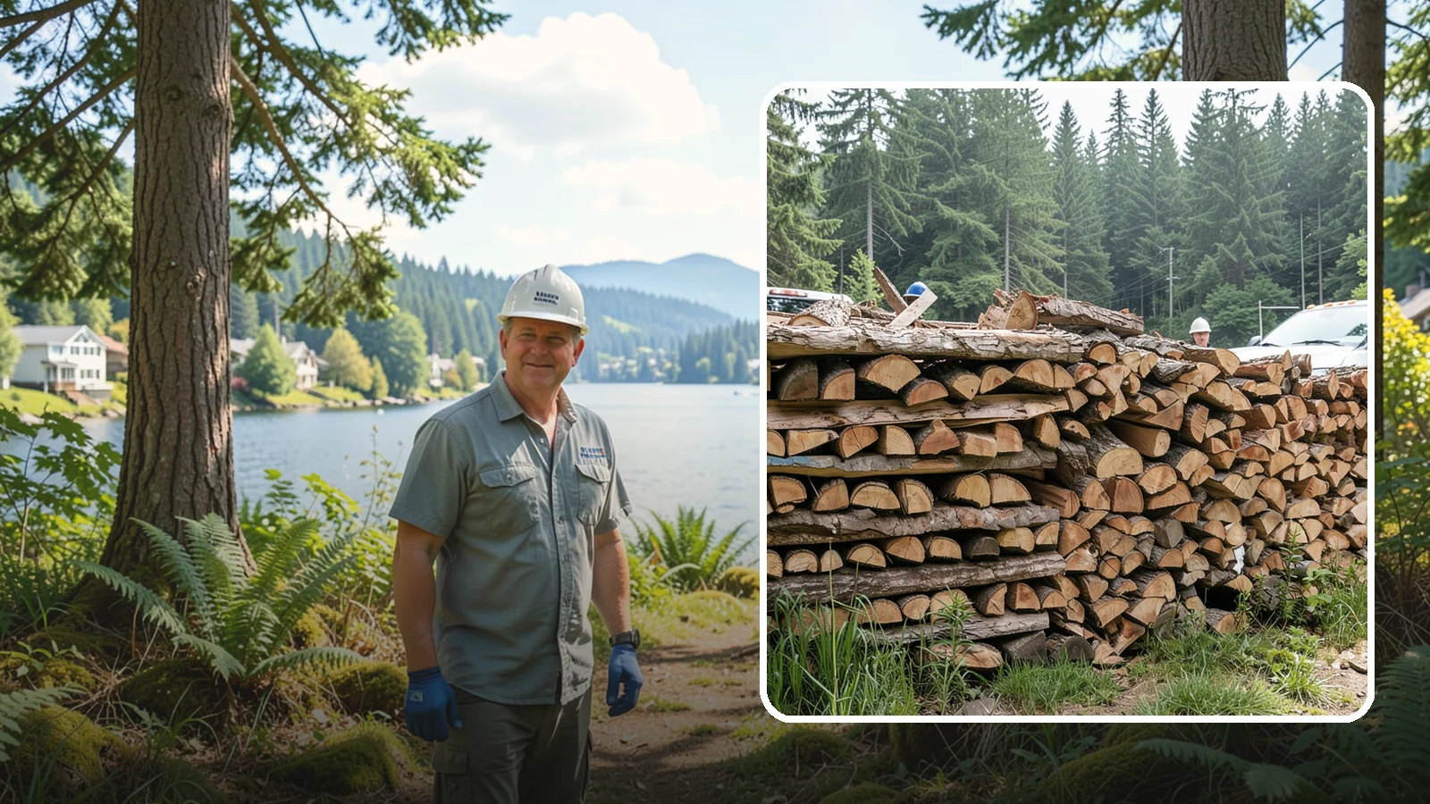 Truckload Firewood in Milton, King County, WA - A full truckload of firewood delivered in bulk for heavy burners and larger properties.