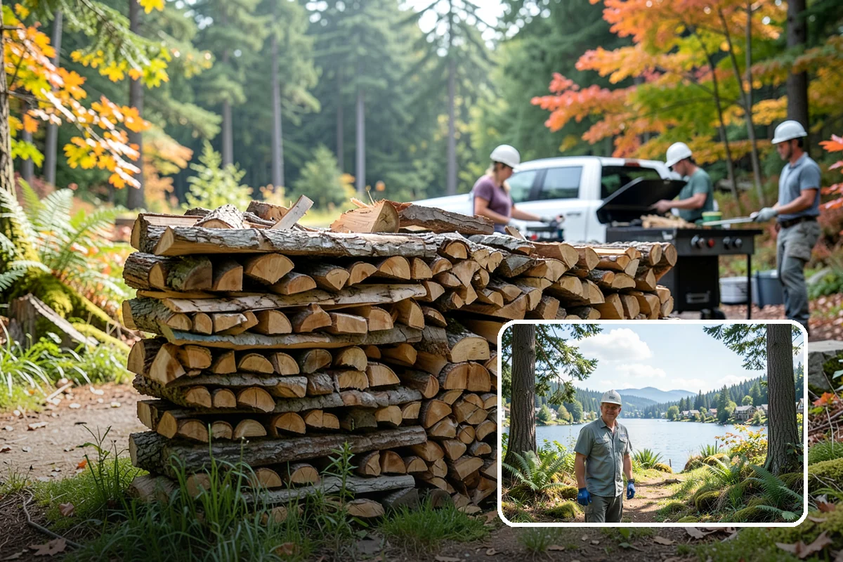 Truckload Firewood in Milton, King County, WA - Maximum volume in a single efficient delivery