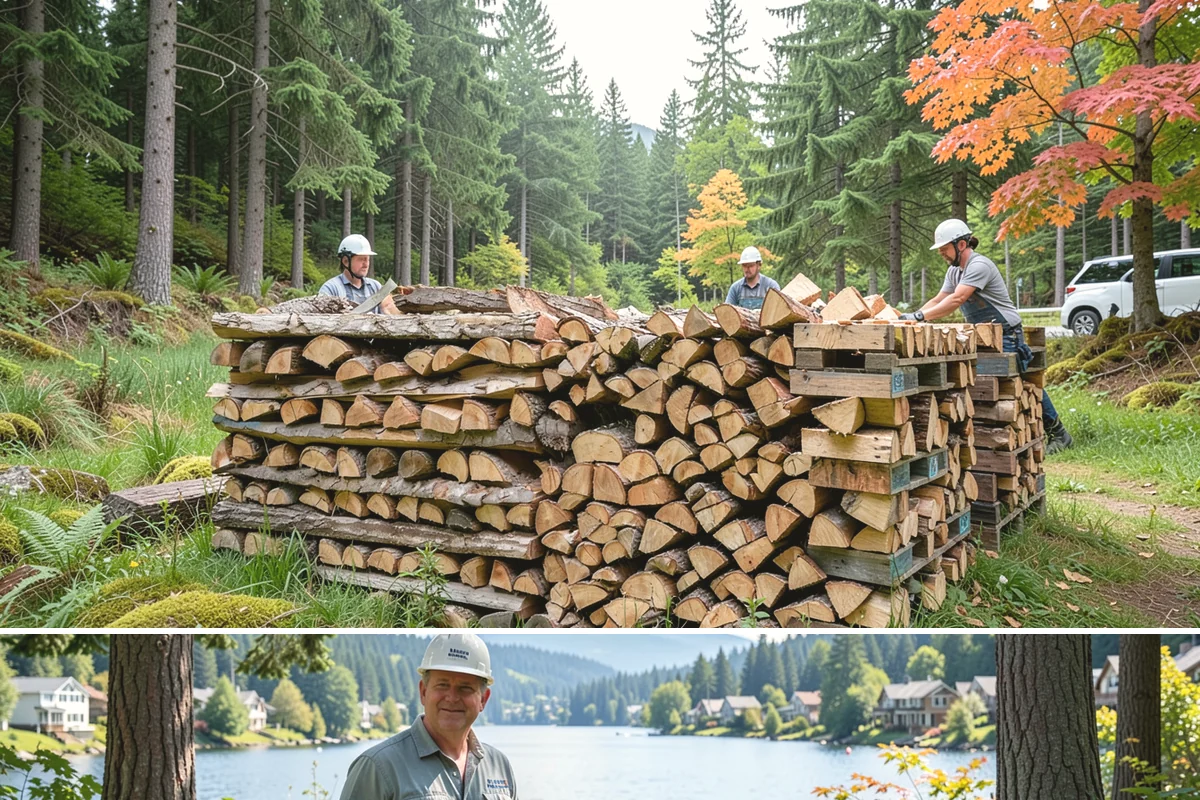 Truckload Firewood in Milton, King County, WA - Schedule a truckload in late summer to lock in supply and pricing before winter surges.