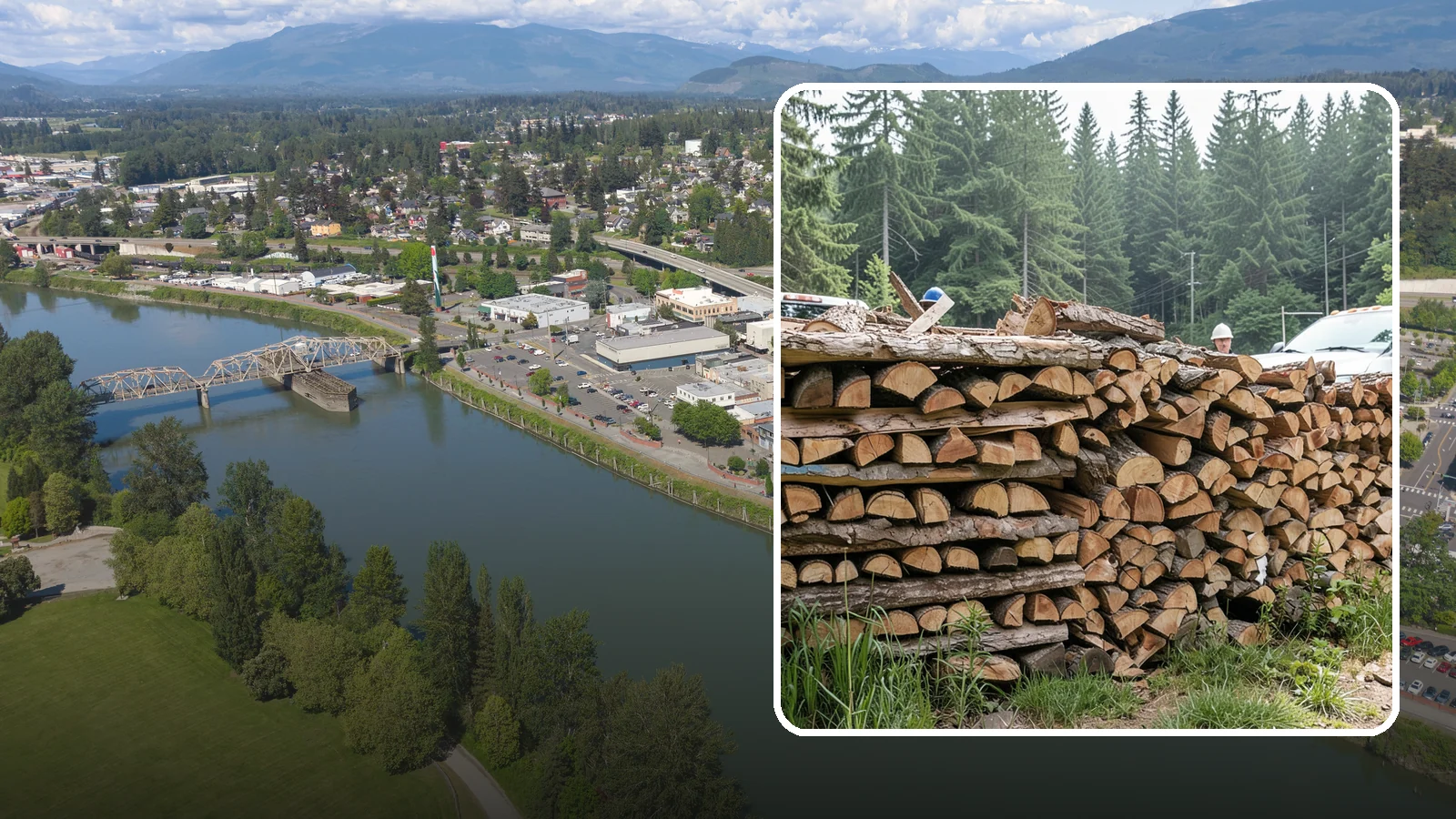Truckload Firewood in Mount Vernon, Skagit County, WA - A full truckload of firewood delivered in bulk for heavy burners and larger properties.