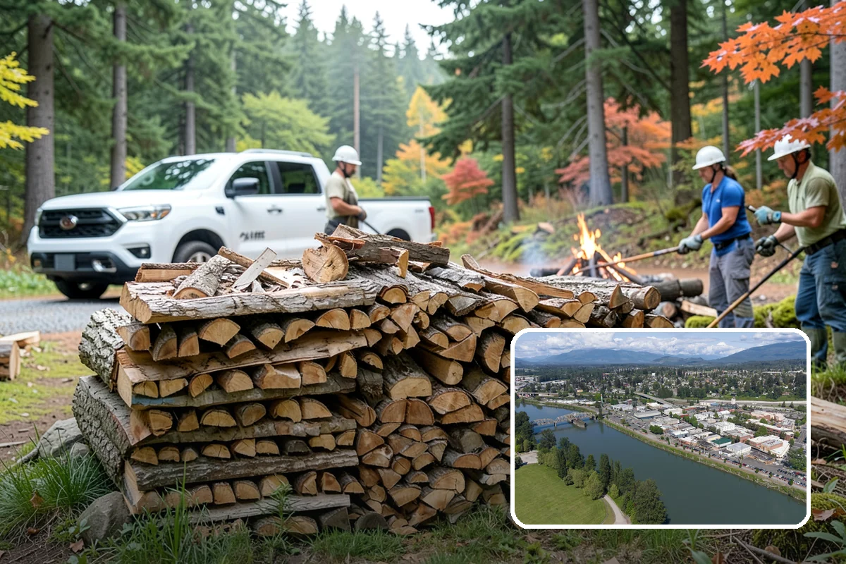 Truckload Firewood in Mount Vernon, Skagit County, WA - Maximum volume in a single efficient delivery