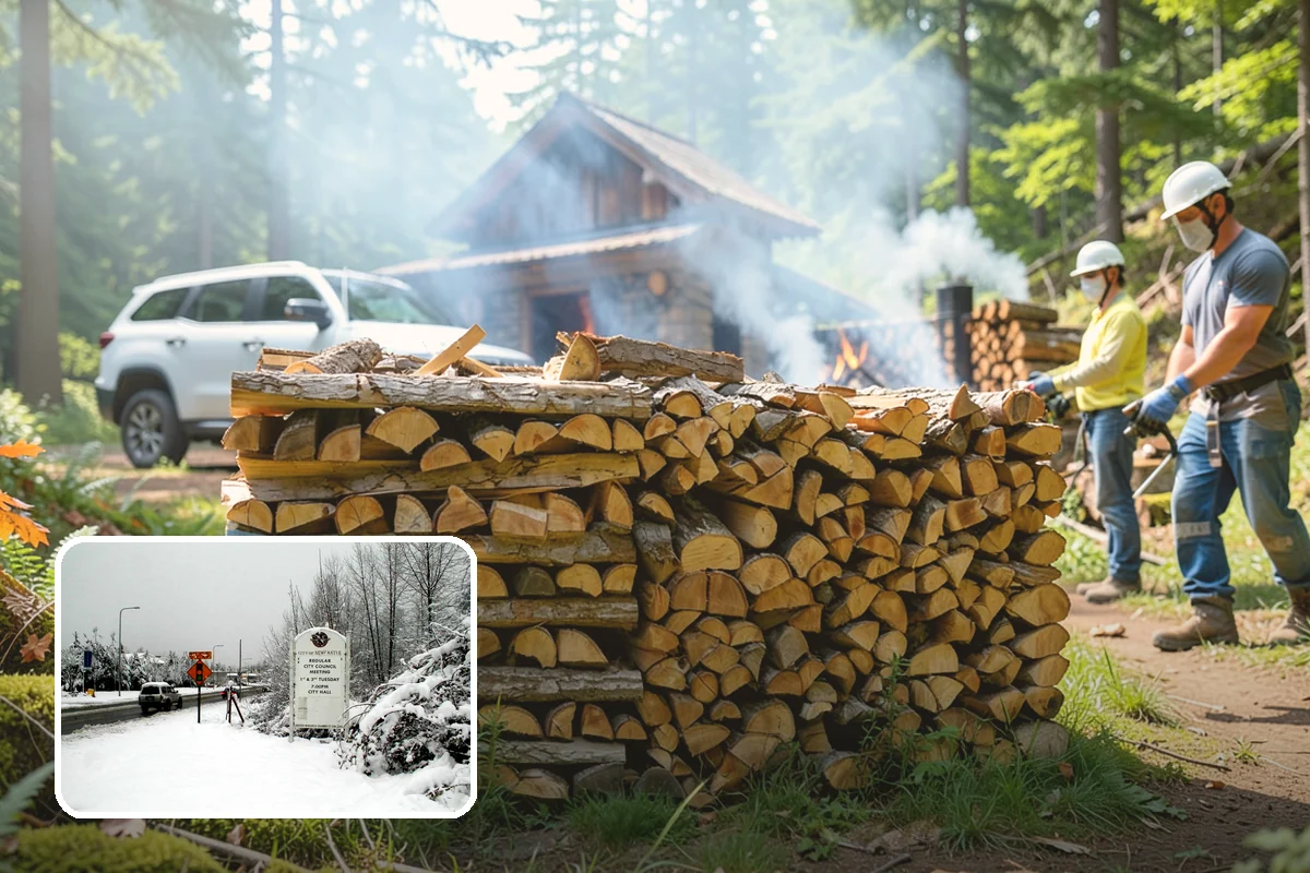 Truckload Firewood in Newcastle, King County, WA - Maximum volume in a single efficient delivery