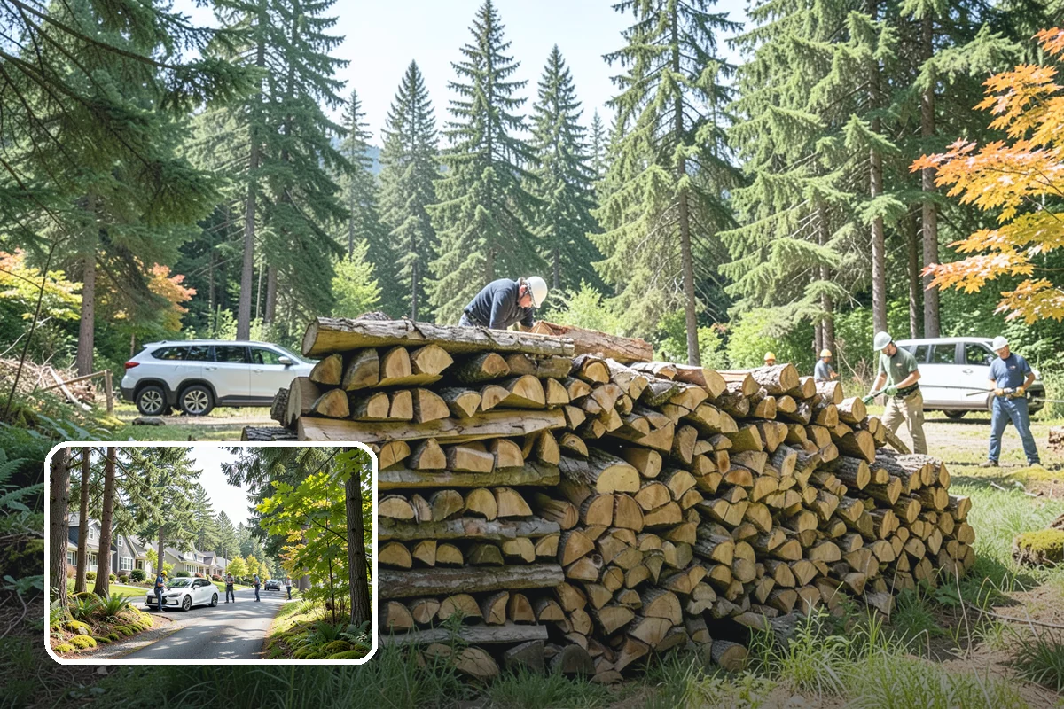 Truckload Firewood in Normandy Park, King County, WA - Maximum volume in a single efficient delivery