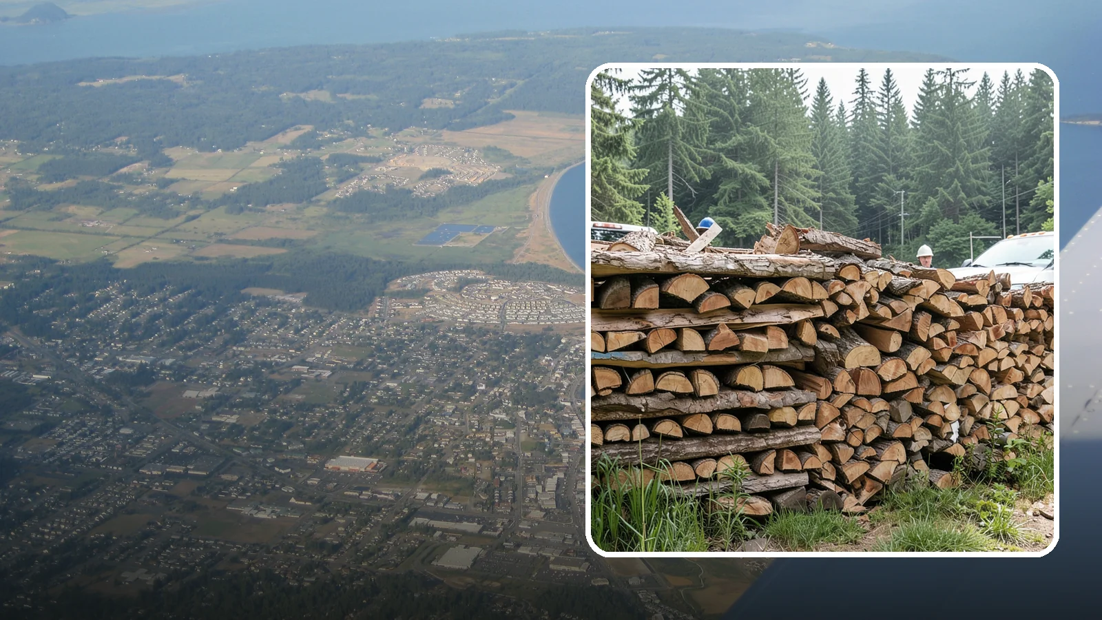 Truckload Firewood in Oak Harbor, Island County, WA - A full truckload of firewood delivered in bulk for heavy burners and larger properties.