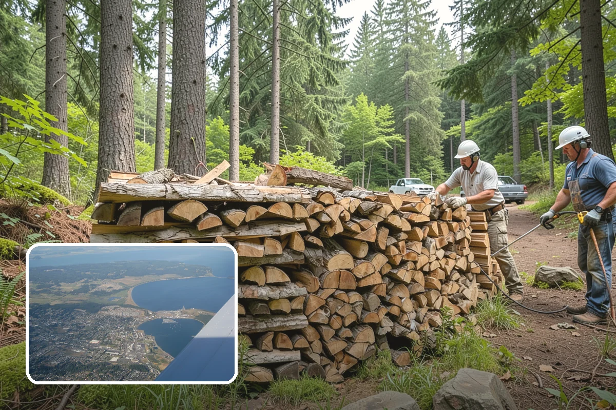 Truckload Firewood in Oak Harbor, Island County, WA - Maximum volume in a single efficient delivery