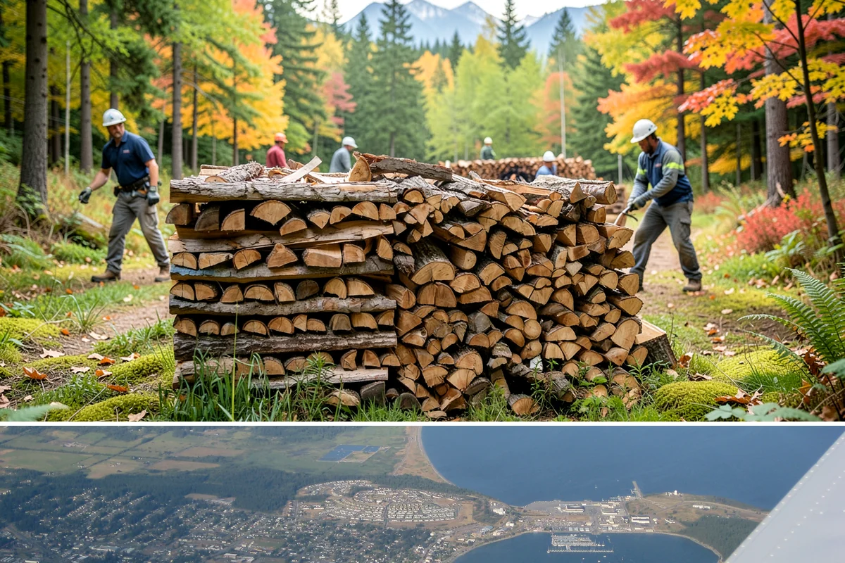 Truckload Firewood in Oak Harbor, Island County, WA - Schedule a truckload in late summer to lock in supply and pricing before winter surges.