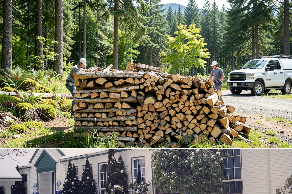 Truckload Firewood in Pacific, King County, WA - Schedule a truckload in late summer to lock in supply and pricing before winter surges.