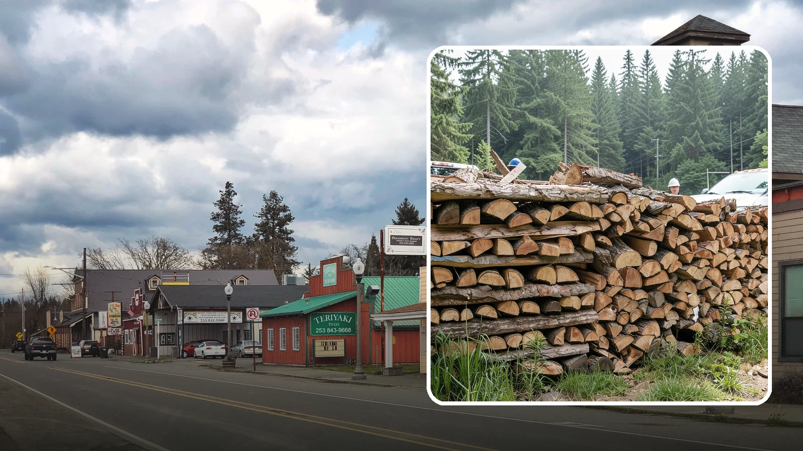 Truckload Firewood in Roy, Pierce County, WA - A full truckload of firewood delivered in bulk for heavy burners and larger properties.